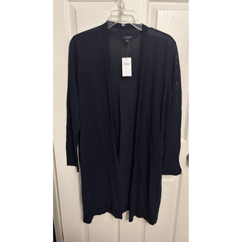 NEW J Jill | Navy Blue Cardigan Long Line Sz MP 218352 Wearever Essentials